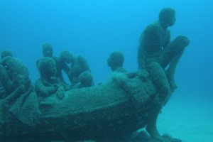 Lanzarote Dive Centre Museo Atlantico Raft of Lampedusa